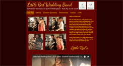 Desktop Screenshot of littleredweddingband.co.uk