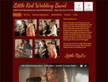 Tablet Screenshot of littleredweddingband.co.uk